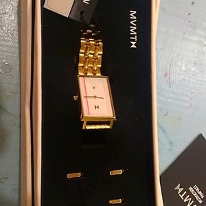 MVMT GOLD ADJUSTABLE SQUARE FACE WATCH